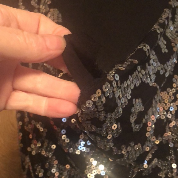 Pretty Silver Sequin Michael Kors Blouse - Picture 9 of 13